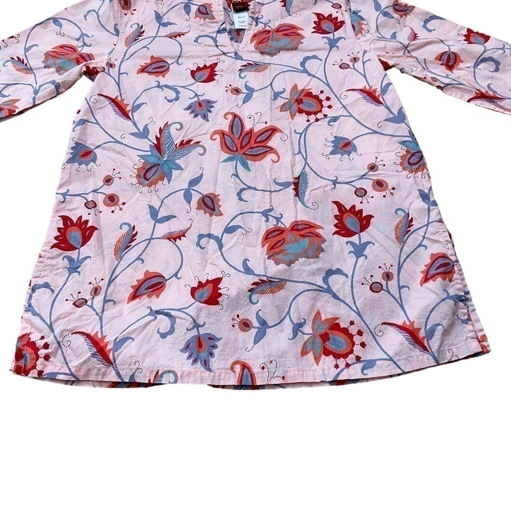 TEA Collection Girls Floral Tunic Top size 10 Long Sleeve - Picture 3 of 9